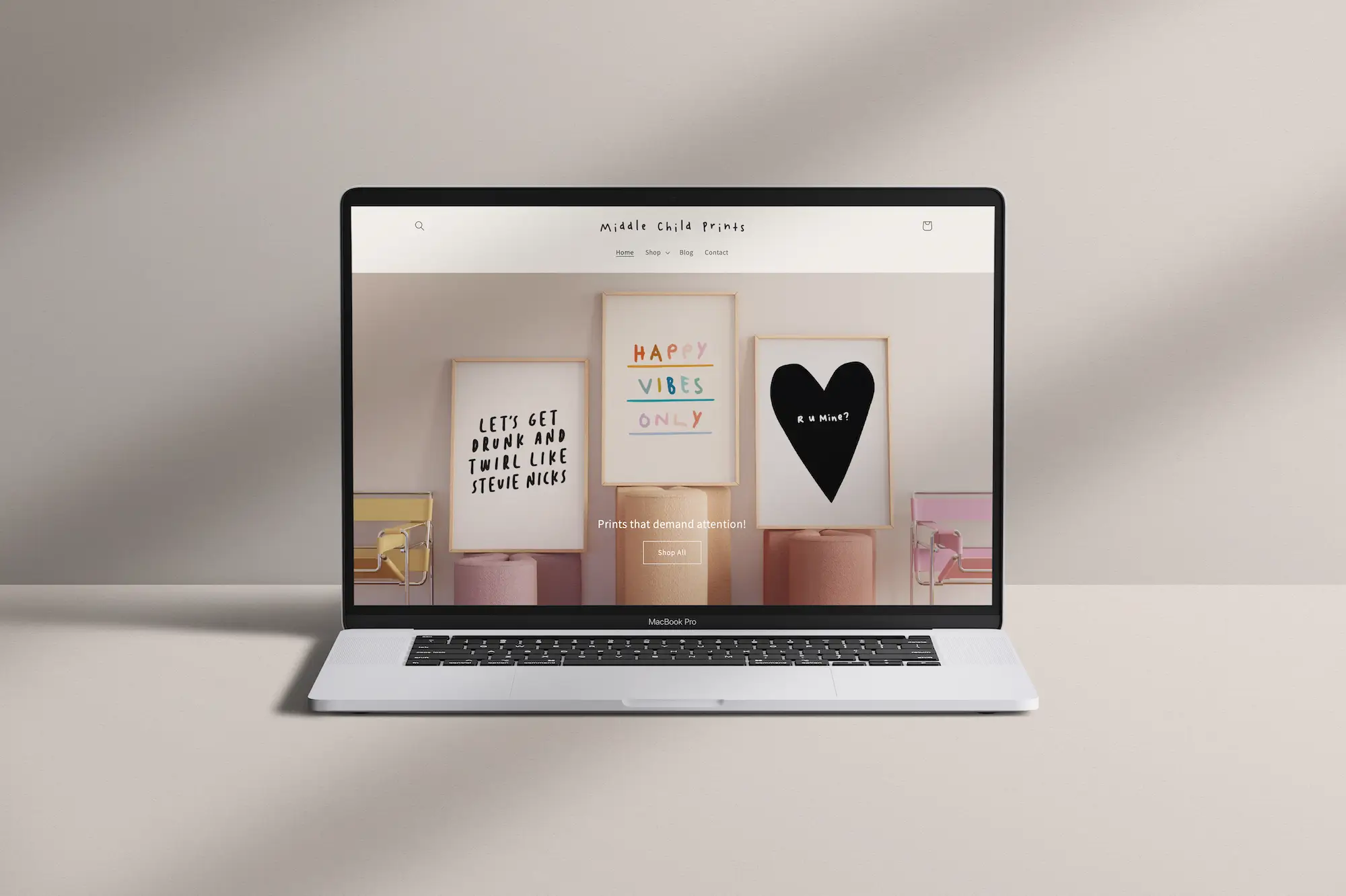 Laura Mellor Web Design work